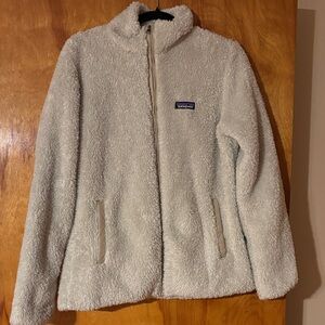 Patagonia Women's Cream Teddy Jacket Size Large